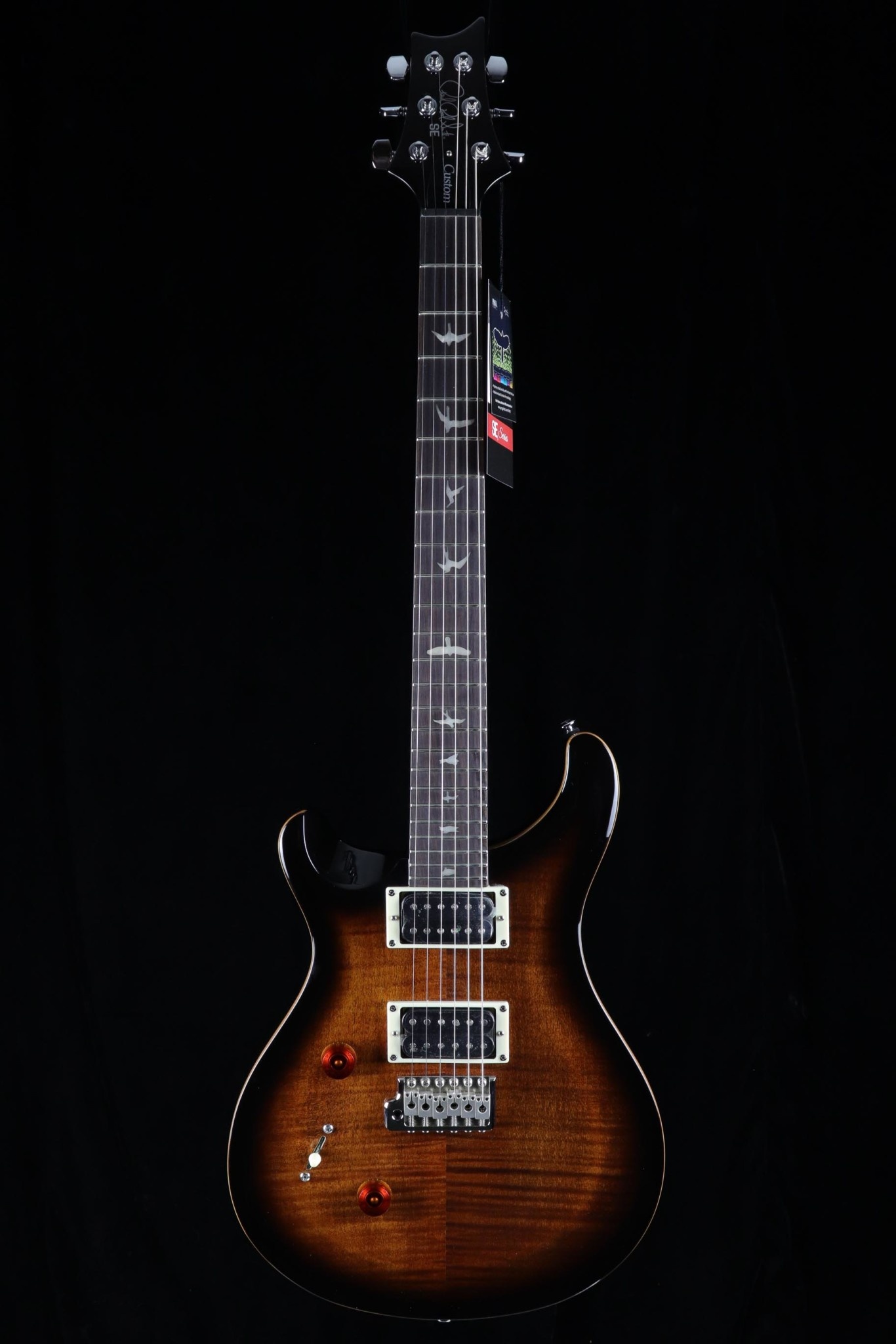 PRS Guitars PRS SE Custom 24 Lefty Electric Guitar- Black Gold Sunburst