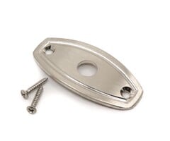 MannMade USA MannMade USA Football Input Jack Plate - Brushed Nickel