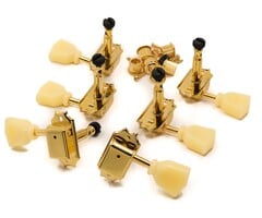 MannMade USA MannMade USA Vintage Style Locking Tuner Set - Gold, Cream Button