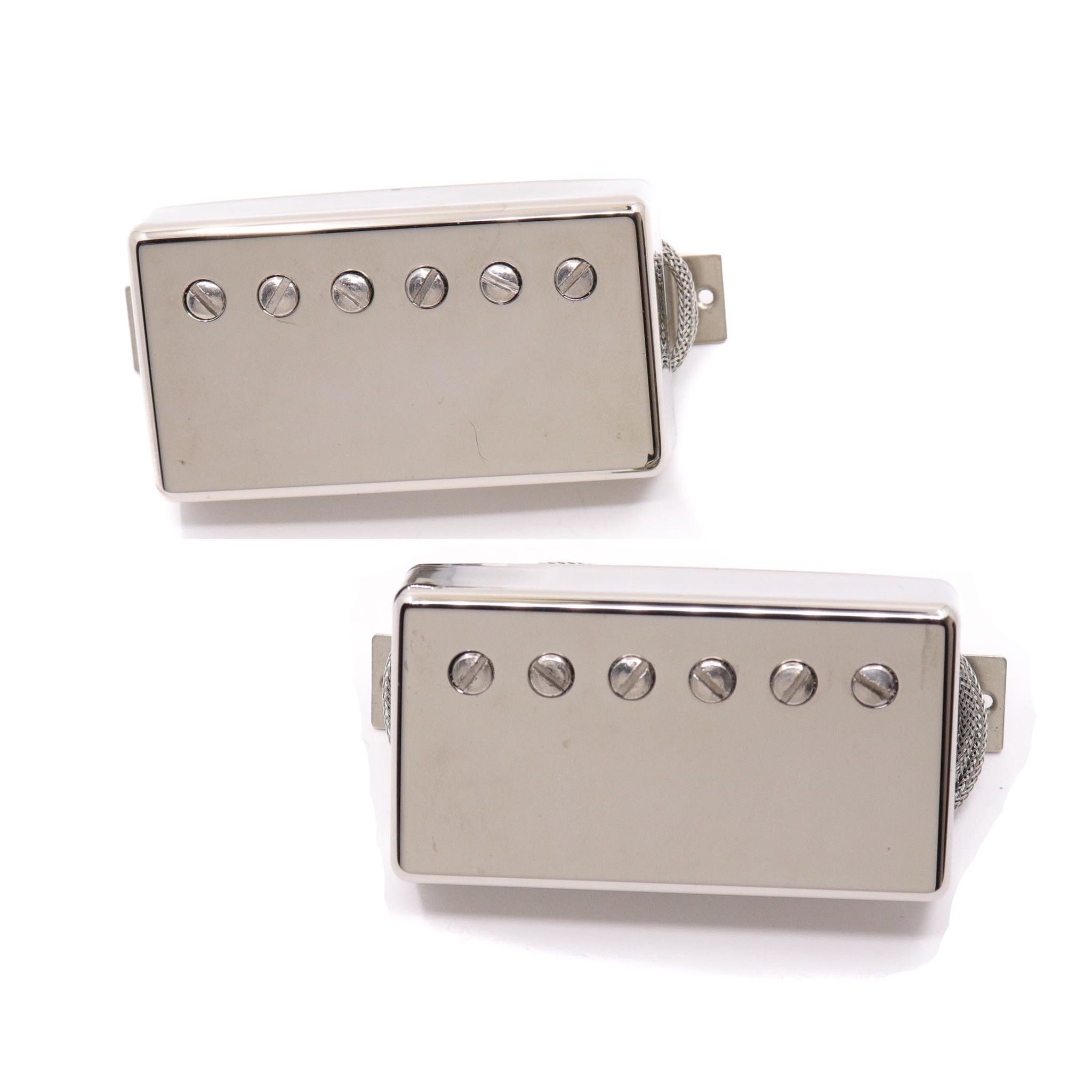 Gibson Burstbucker Pro Pickup Set & Harness - Nickel Covers