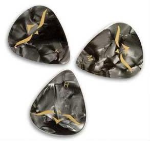 PRS Guitars PRS Black Pearloid Celluloid Picks 12-Pack -Thin