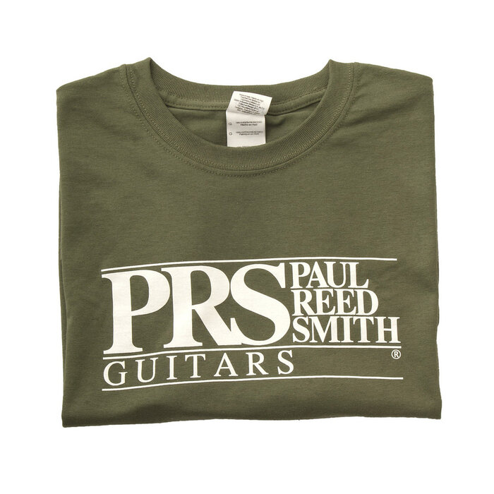PRS Guitars PRS Tee, Short-Slv, PRS Block Logo, Military Green, Small