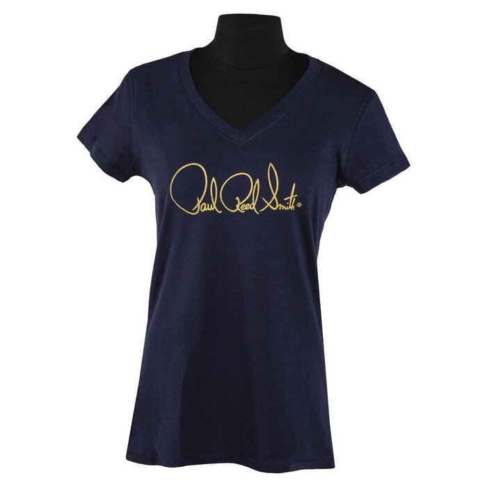 PRS Guitars PRS Ladies Tee, Short-Slv, PRS Signature Logo, Navy Blue, XLarge