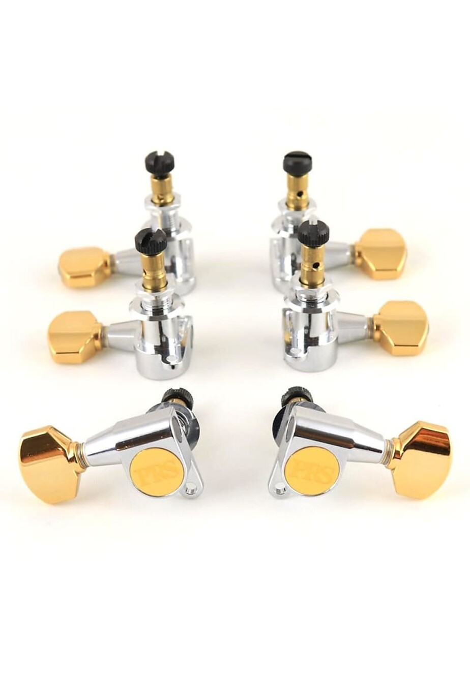 PRS Phase II Locking Tuners (Set of 6) - Nickel Hybrid - John