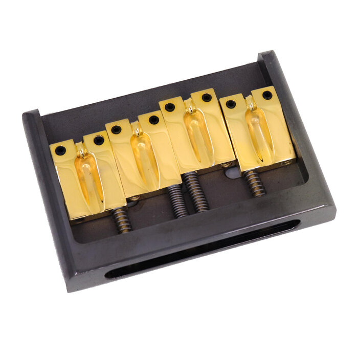 MannMade USA MannMade USA ClassicBass Bridge - Brass - Black Hybrid