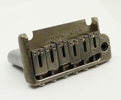 MannMade USA MannMade USA 2-Post Tremolo Bridge - Nickel Relic - fits 2 post Strat style guitars