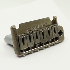 MannMade USA MannMade USA 2-Post Tremolo Bridge - Nickel Relic - fits 2 post Strat style guitars