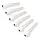 White Bridge Pins, White w/Black Dot (Set of 6)