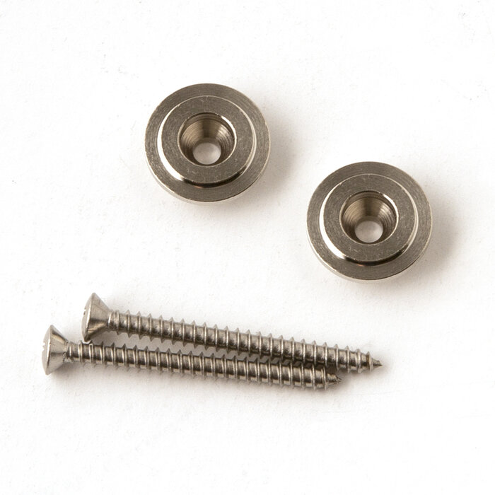 MannMade USA MannMade USA PRS Style Strap Buttons - Nickel - Set of 2
