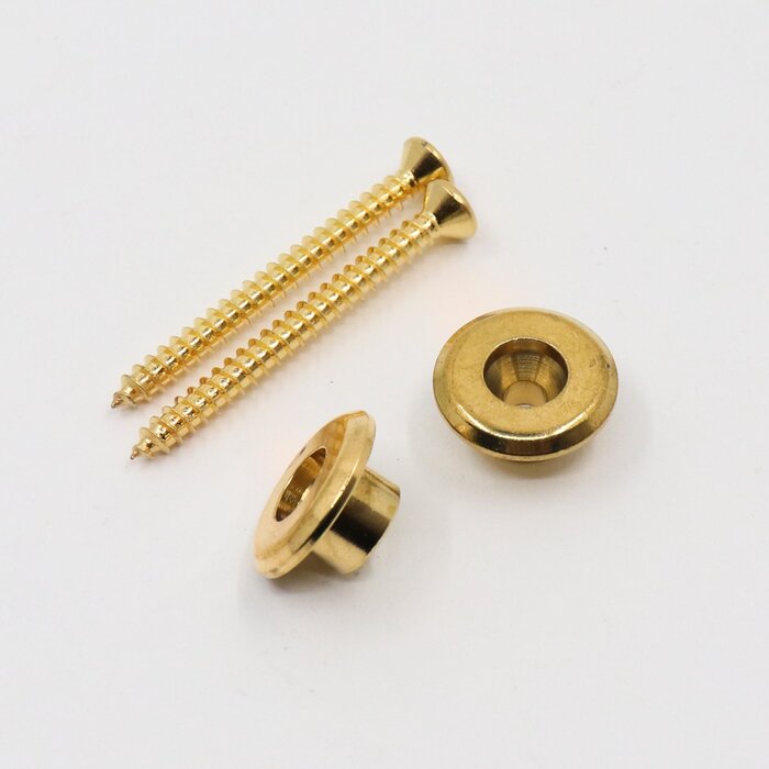 PRS Guitars PRS Strap Button & Screw (2), Gold