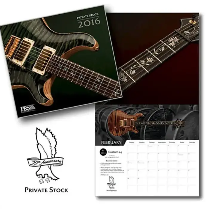PRS Guitars PRS 2016 Private Stock Calendar