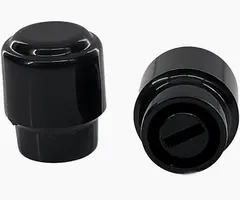 Allparts Vintage Style Tele Switch Tip, Black - Set of 2