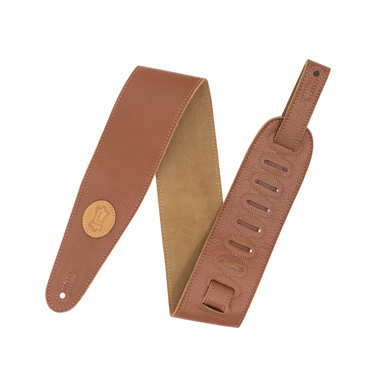Levy's Levy's 2.5" Garment Leather Strap with Suede Backing - Tan/Sand