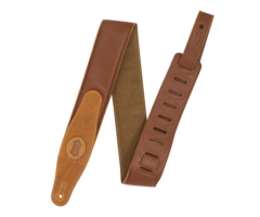 Levy's Levy's 2.5" Padded Garment Leather Guitar Strap - Tan/Sand