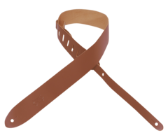 Levy's Levy's 2" Single-Ply Top Grain Leather Guitar Strap - Walnut