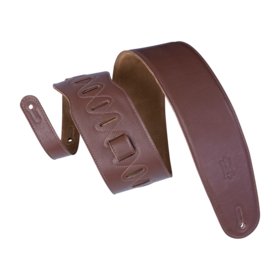 Levy's Levy's 3 1/2" Wide Brown Garment Leather Bass Strap