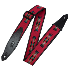 Levy's Levy's 2" Wide Red Woven Guitar Strap