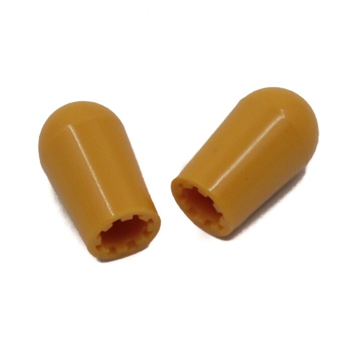 Switchcraft Allparts 3-Way Toggle Switch Tip, Amber (USA) (Set of 2)