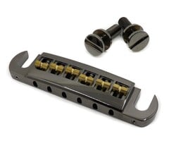 MannMade USA MannMade USA Intonatable Stoptail - Black Nickel - fits Gibson style guitars