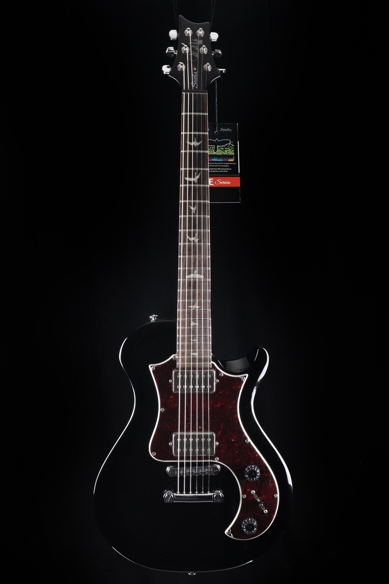 PRS Guitars PRS SE Starla Stoptail Electric Guitar - Black / Tortoise Guard