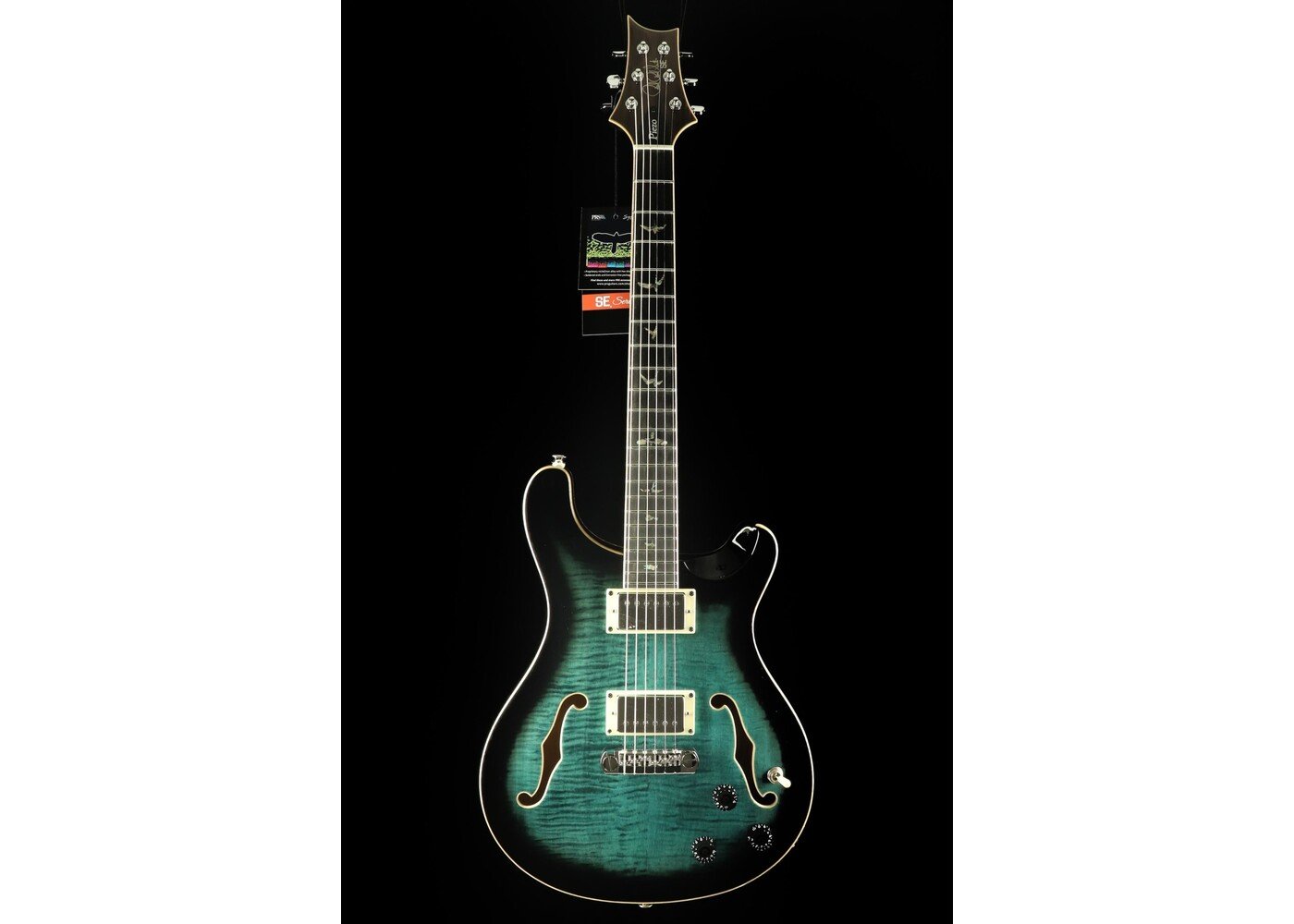 PRS Guitars PRS SE Hollowbody II Piezo Electric Guitar - Peacock Blue Smokeburst