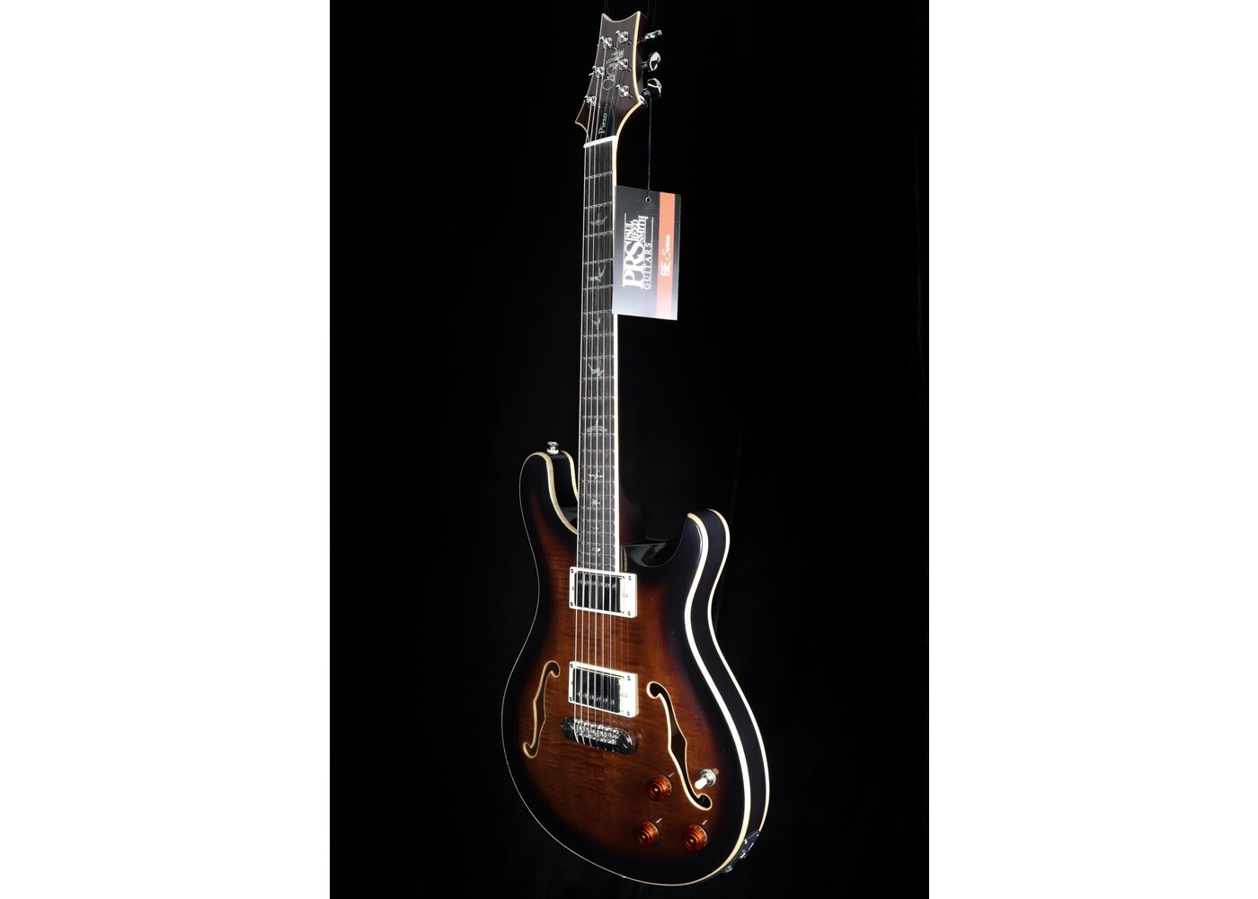 PRS Guitars PRS SE Hollowbody II Piezo Electric Guitar - Black Gold Burst