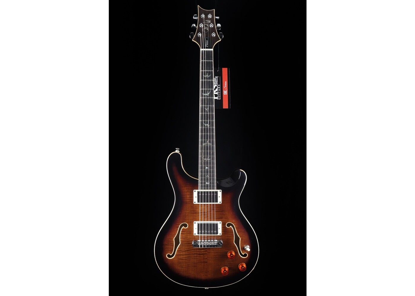 PRS Guitars PRS SE Hollowbody II Piezo Electric Guitar - Black Gold Burst