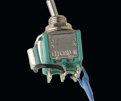 PRS Guitars PRS DPDT Mini Toggle Switch, .200", Surface Mount - 2.2K OHM for Treble Pickup