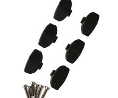 PRS Guitars PRS Phase III Wing Tuner Buttons, Black, Set of 6
