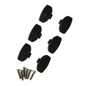 PRS Guitars PRS Phase III Wing Tuner Buttons, Black, Set of 6