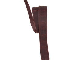 PRS Guitars PRS 2” Reversible Guitar Strap , Leather & Suede, Oxblood