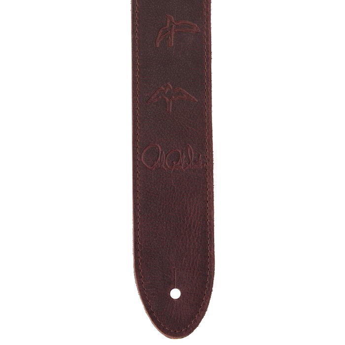 PRS Guitars PRS 2” Reversible Guitar Strap , Leather & Suede, Oxblood