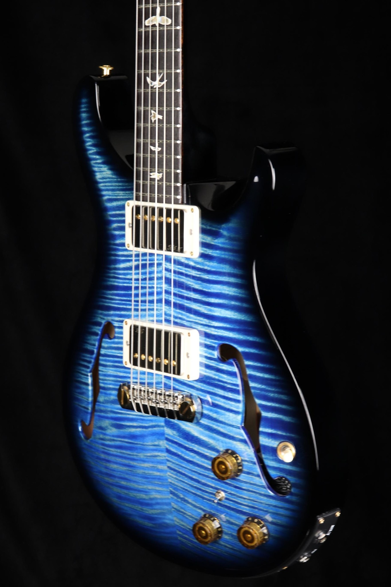PRS Guitars PRS Hollowbody II Piezo Electric Guitar - Lake Blue Wrap Burst