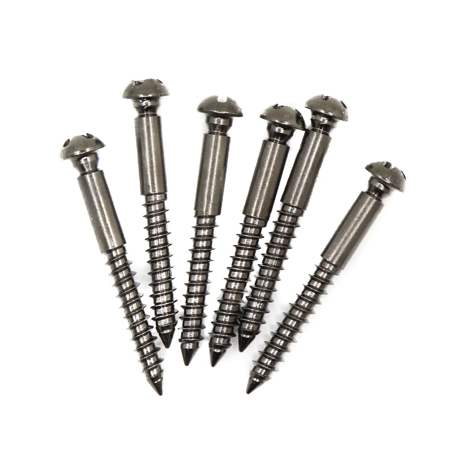 MannMade USA Mounting Screws Brass - Black Nickel - John Mann's