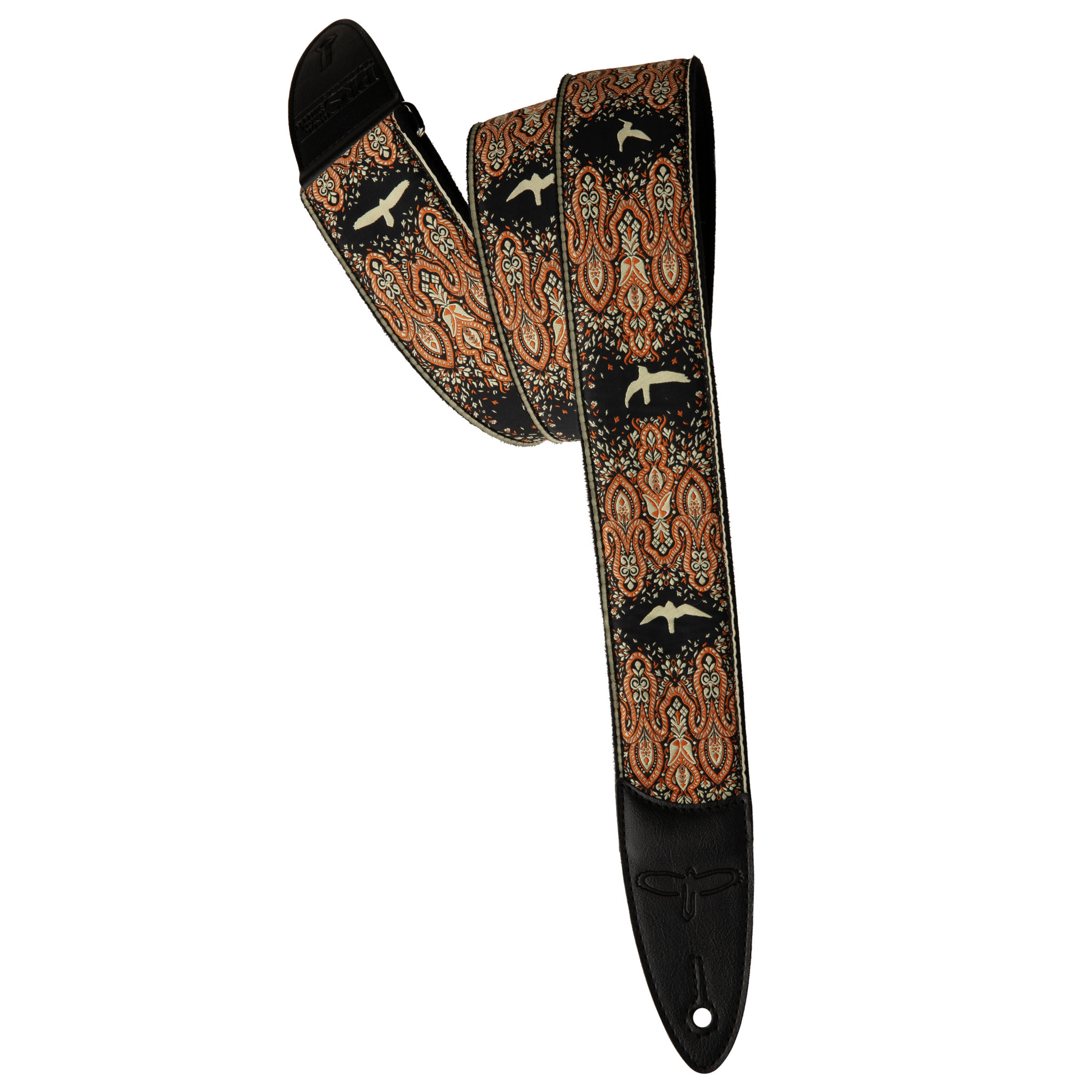 PRS Guitars PRS PRS 2" Guitar Strap, Custom Jacquard Birds Fleur, Peach