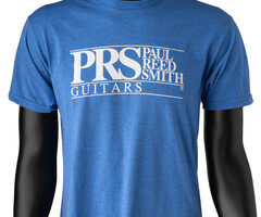 PRS Guitars PRS Tee, Short-Slv, PRS Block Logo, Heather Blue, Small