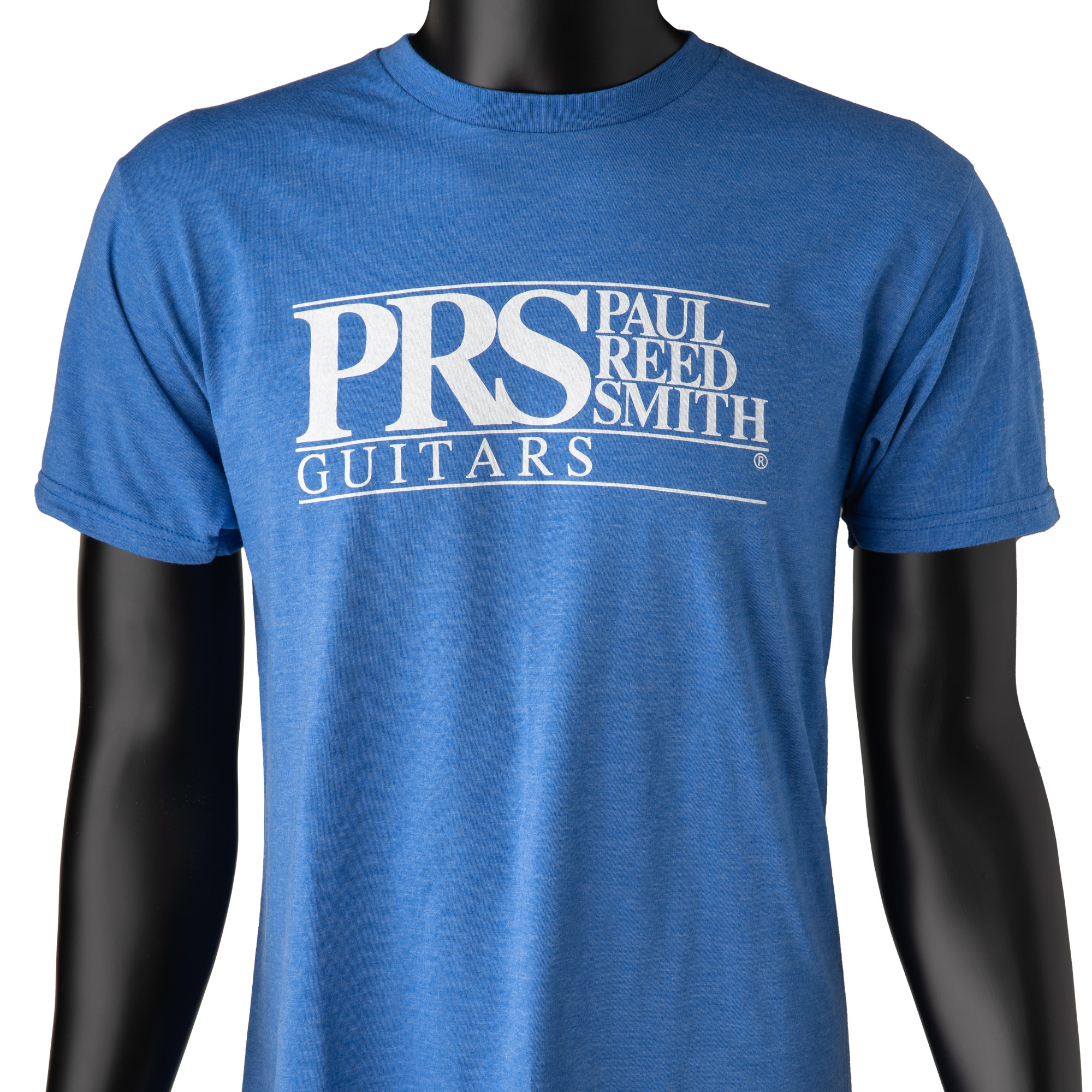 PRS Guitars PRS Tee, Short-Slv, PRS Block Logo, Heather Blue, Small