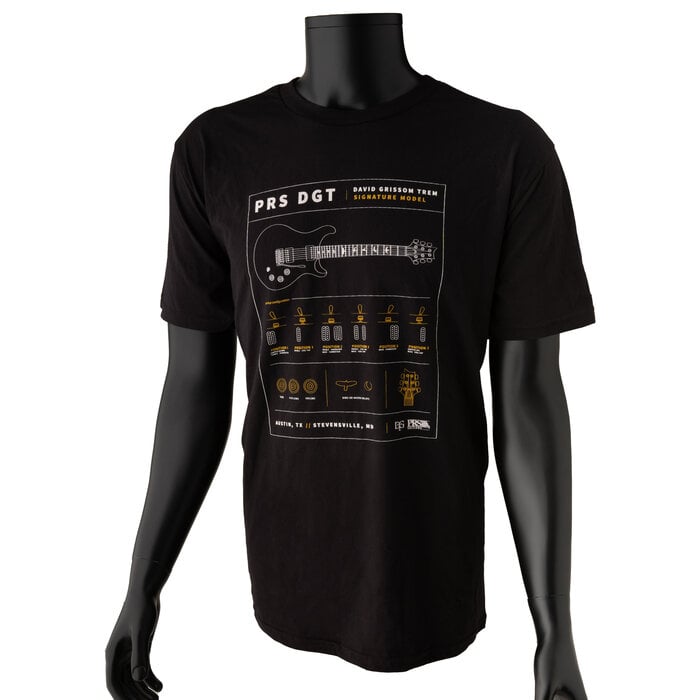 PRS Guitars PRS DGT Tee, Black, Large