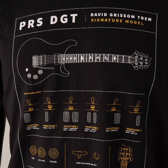 PRS Guitars PRS DGT Tee, Black, Large