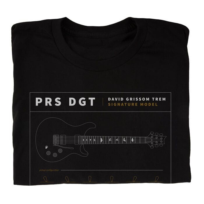 PRS Guitars PRS DGT Tee, Black, Large