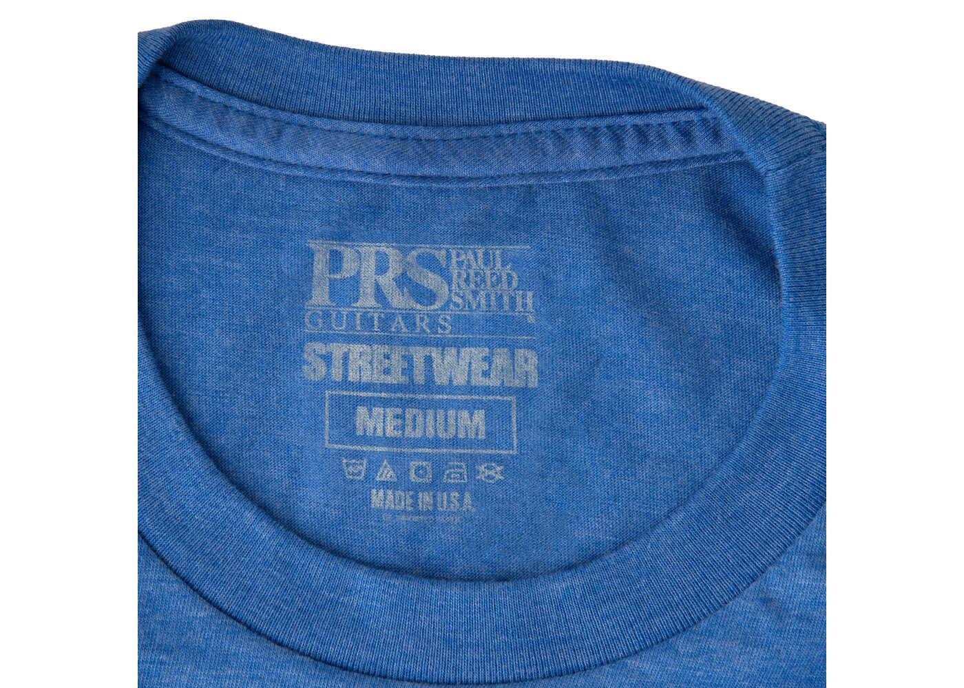 PRS Guitars PRS Tee, Short-Slv, PRS Block Logo, Heather Blue, Medium