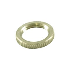 Switchcraft Switchcraft Knurled Toggle Switch Nut,  Flat - Nickel (Metric)