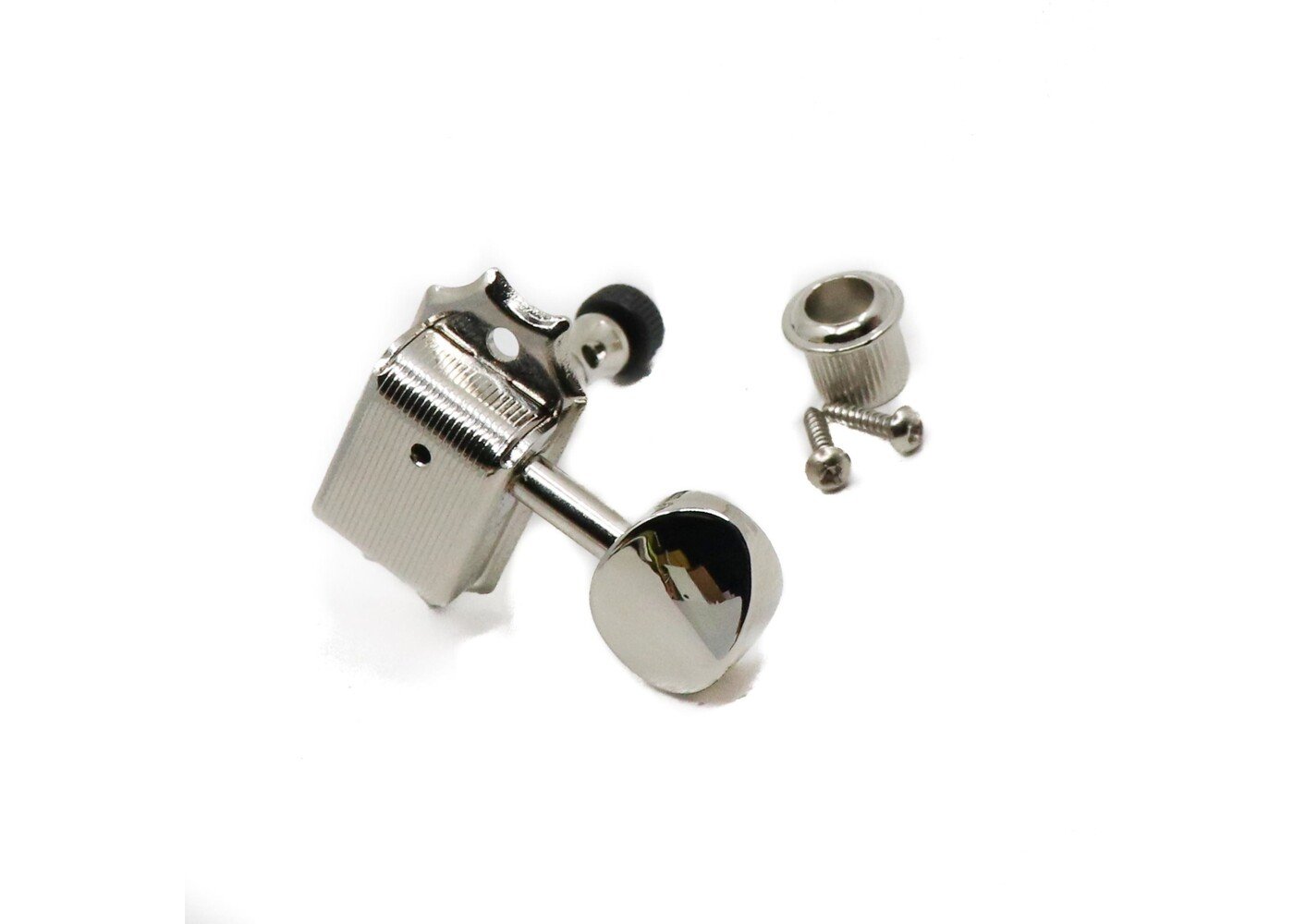 MannMade USA MannMade USA SE Locking Tuner - Bass side - Nickel,  Oval Button