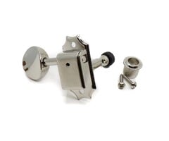 MannMade USA MannMade USA Vintage Style Locking Tuner - Treble side - Nickel, Oval Button