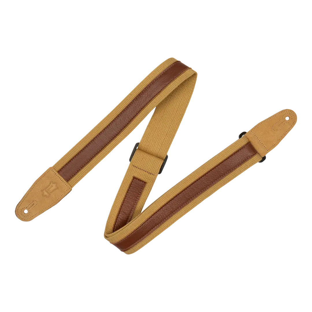 Levy's Levy's Cotton Combo Series Guitar Strap - Tan/Tan