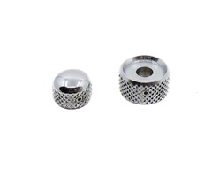 MannMade USA MannMade USA Knurled Stack Knob Top - Nickel - Set of 2