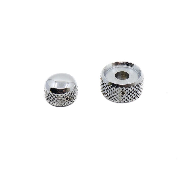 MannMade USA MannMade USA Knurled Stack Knob Top - Nickel - Set of 2