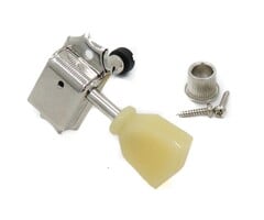 MannMade USA MannMade USA Vintage Style Locking Tuner - Bass side - Nickel,  Cream Button