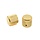 MannMade USA Fine Knurled Flat Top Knob - Gold - Set of 2