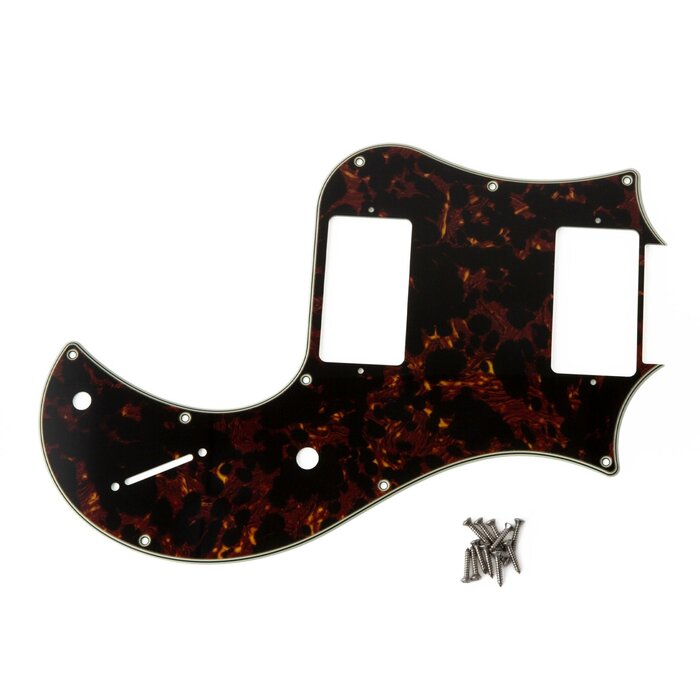PRS Guitars PRS Standard 22 S2 Pickguard, 4-Ply Tortoise, Mint, Black, Mint